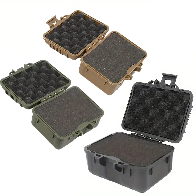 1pc Box With Anti-shock Foam - Can Be Used For Outdoor Storage Of Some Fragile Items, Cameras, Binoculars, Small Tools