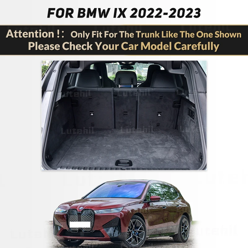 

Cargo Liner For BMW iX 2022 2023 Waterproof Leather Rear Trunk Mat Cargo Liner Auto Carpet Mat Accessories