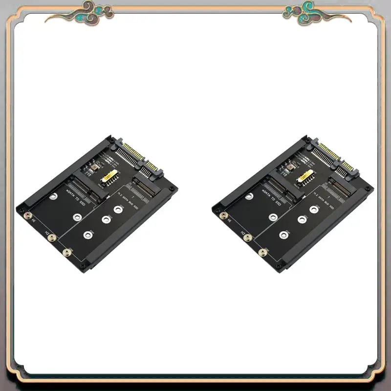 

A46M-2X 2In1 MSATA + B Key/B+M Key Карта адаптера M.2 SSD на 2,5 SATA с разъемом корпуса для M2 NGFF SATA3 2230 2242 2260