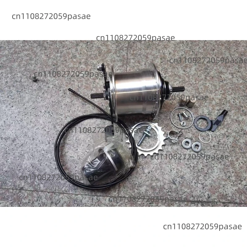 

Bicycle Internal 5-Speed High-Gloss Polished Aluminum Alloy Hub with Integrated Quick-Release Axle
