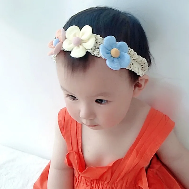 

Beautiful Lovely Baby Flower Headbands Newborn Head Band Infant Headband