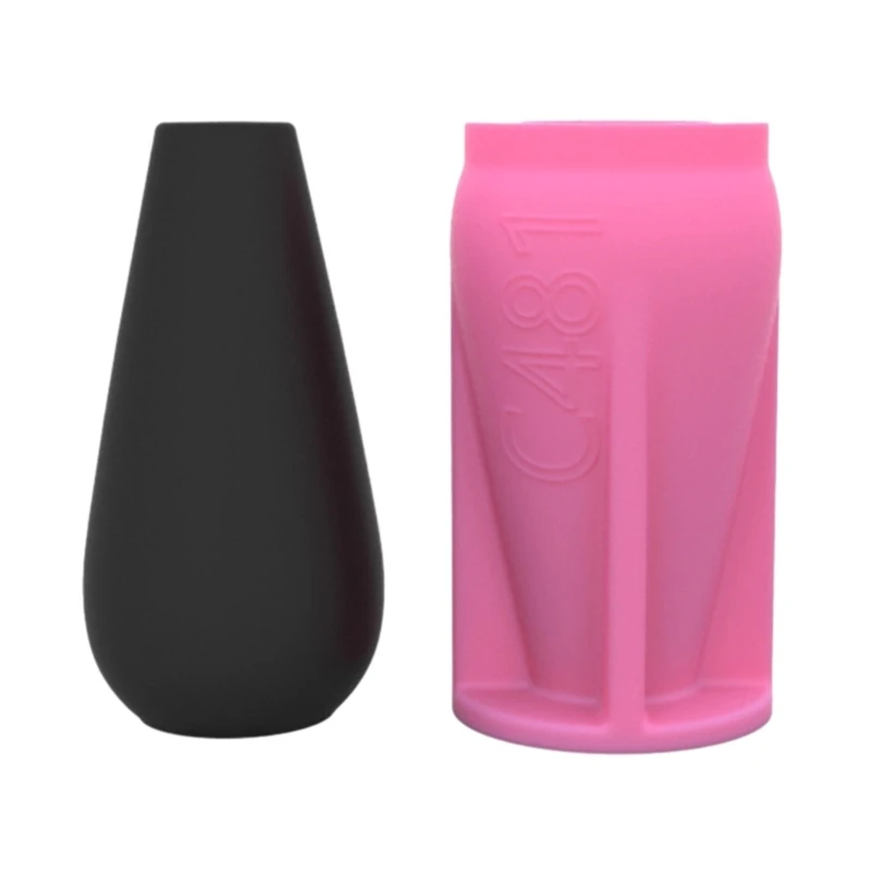 Moule Vase en Silicone, porte-stylo maquillage Simple, moule en résine, moules Vase forme ronde N2UE