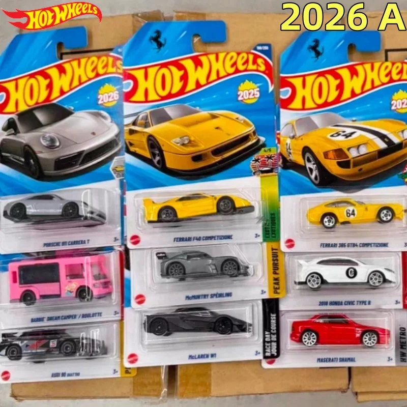 

Hot Wheels 1/64 Mainline Series 2026 A Чехол Lamborghini Maserati Honda Civic Type R Коллекционный автомобиль Игрушечный литой автомобиль на складе