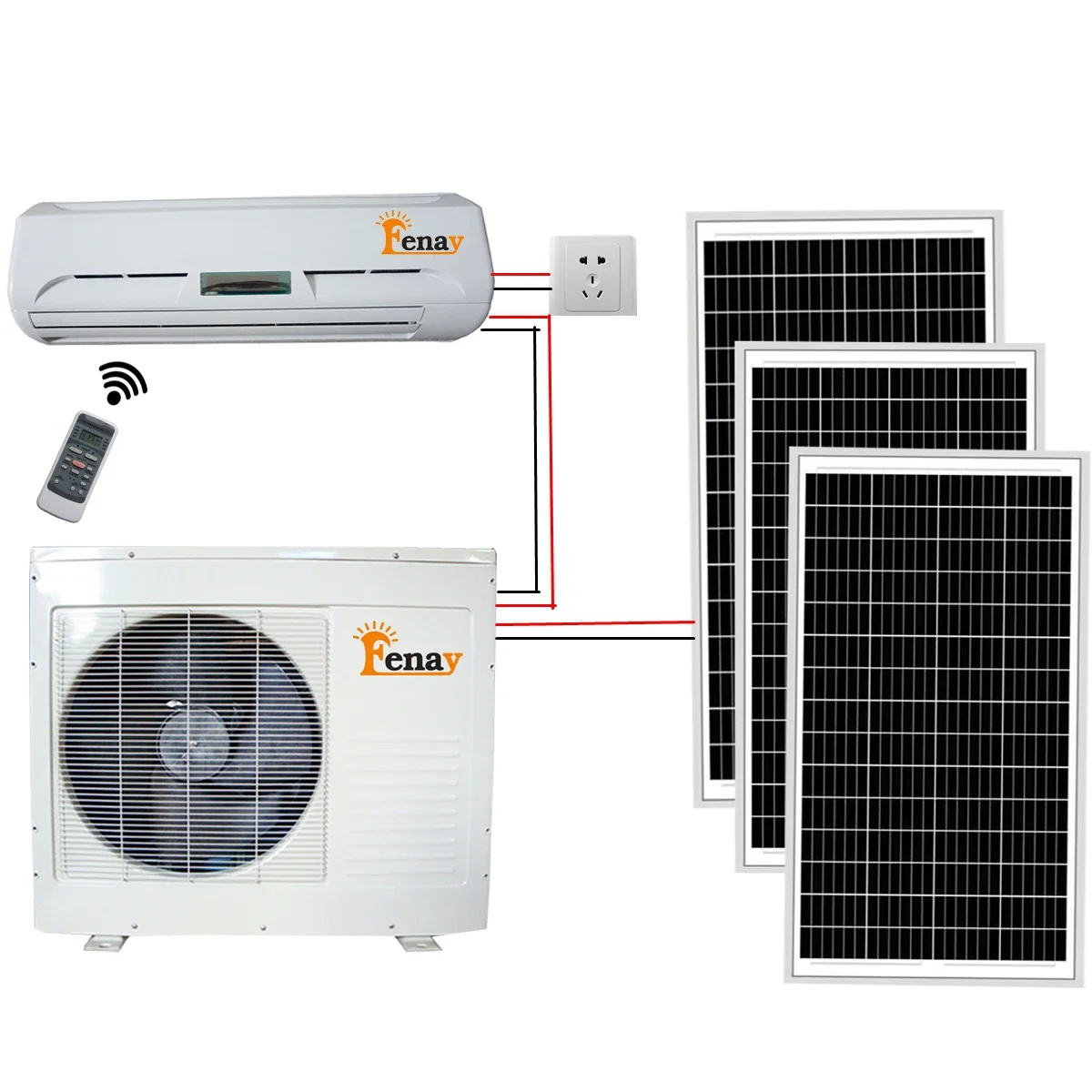 High-Quality Affordable Hybrid DC And AC Solar Air Conditioner 24000BTU