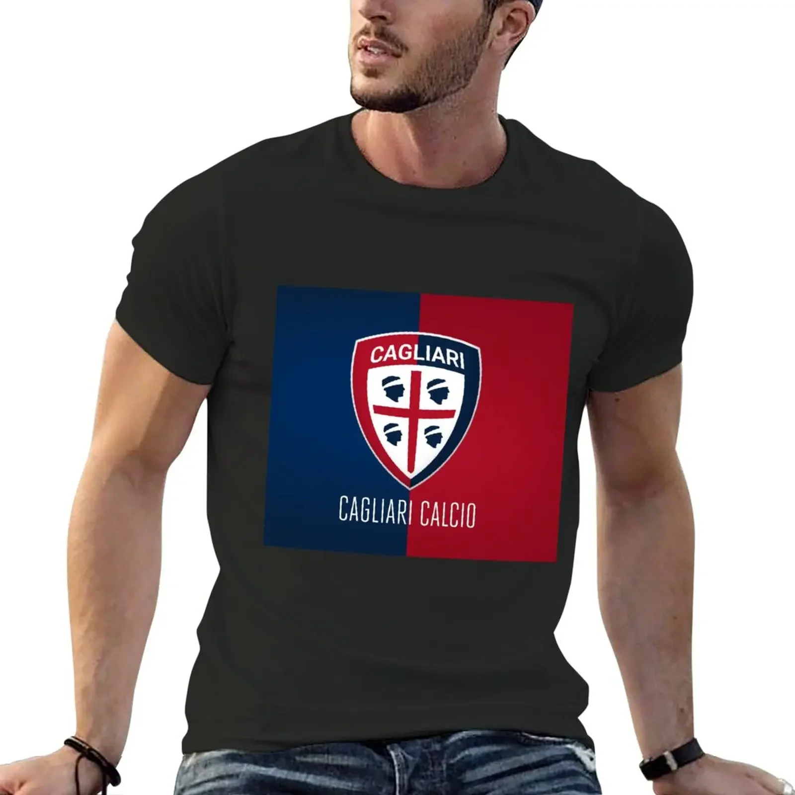 cagliari 5 T-Shirt anime plus sizes t shirts for men