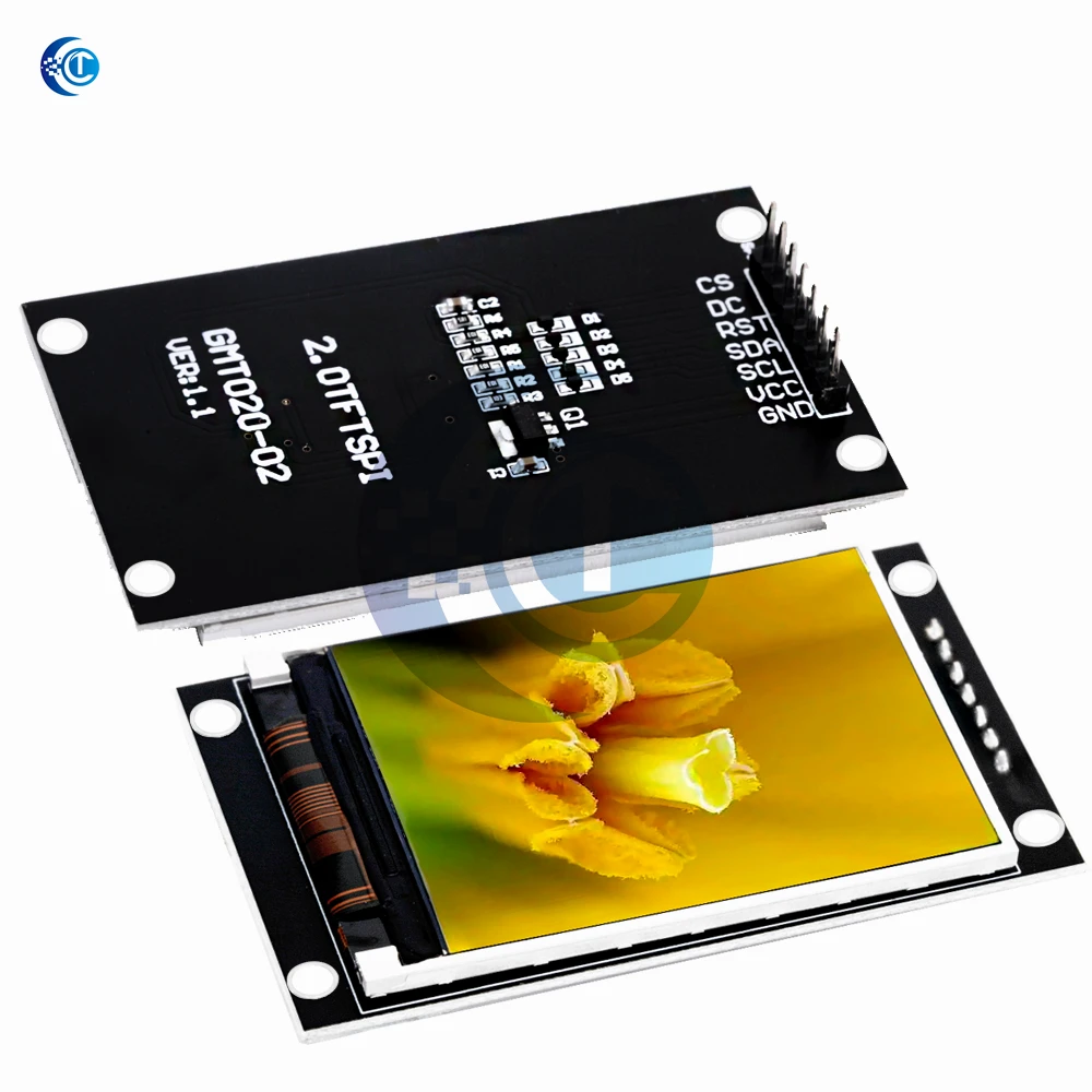 ‌ Modul Layar LCD TFT Penuh Warna 2.0 Inci 240X320 dengan Pengontrol ST7789, SPI/Antarmuka Paralel untuk Arduino