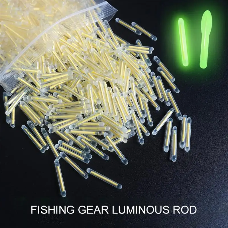 50/100PCS Firefly Fluorescent Rod Light Fishing Floating Rod Light Dark Luminous Rod Outdoor Fishing Fluorescent Rod Light