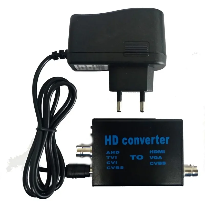 AHD To HDMI Signal Converter Vga Hdmi 720p 960p 1080p Ahd Tvi Cvi Cvbs Signal 4-in-1 Video Converter Support To BNC Cable