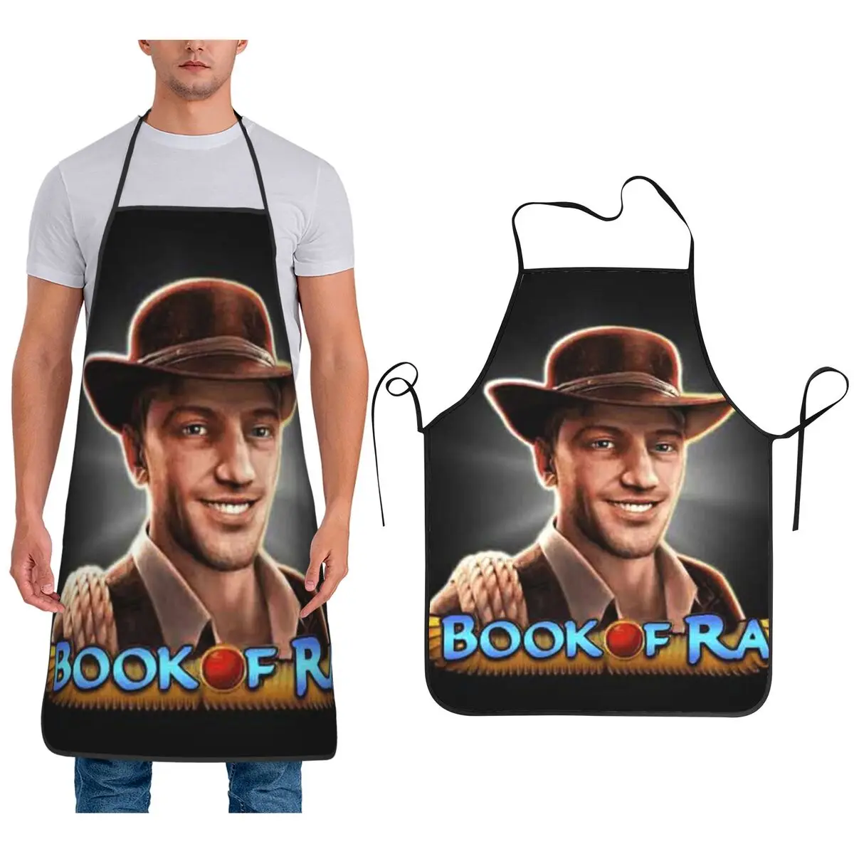 

Фартук Book Of Ra, шеф-повар, кулинария, кухня, нагрудник без рукавов, кухонный фартук для уборки для женщин и мужчин, живопись