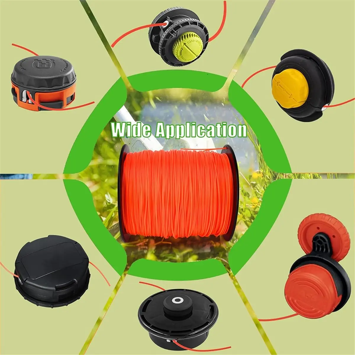 

Weed Eater String Trimmer Line Replacement 095 String Trimmer Line 2.4mm 5 Lb Weed String for Twisted Trimmer