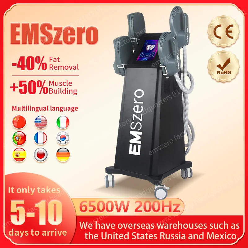 

2025 EMSzero 6500W Machines EMS Body Slimming Sculpting Device Nova Electromagnetic Muscle Building Muscle Fat Burning Equipment