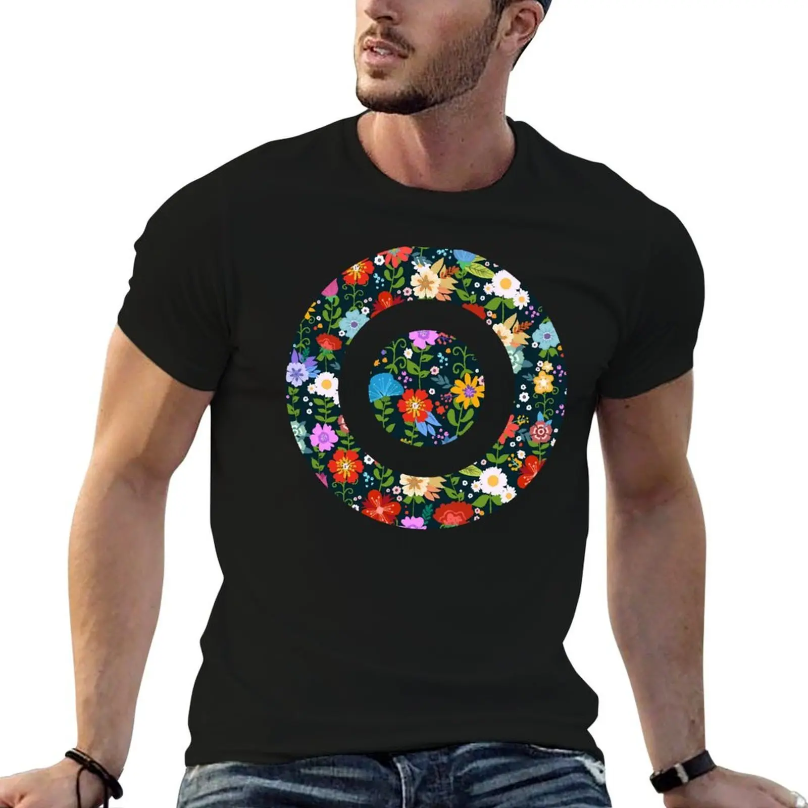 Target Flower T-Shirt Clothing vintage mens white t shirts