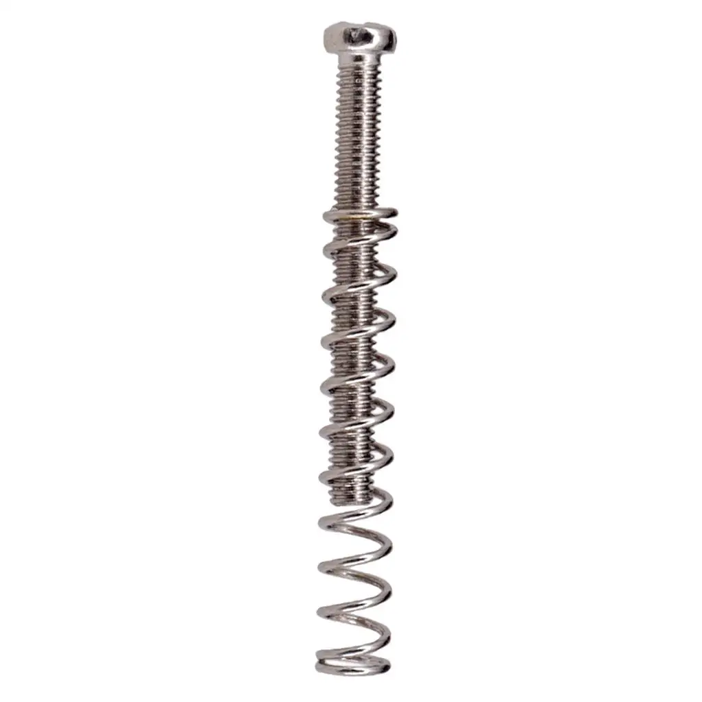 Electric Guitar Pickup Parts M3 Humbucker Screws and Springs Dual Coil Mount Kit Silver Metal for Fixing Cover Height