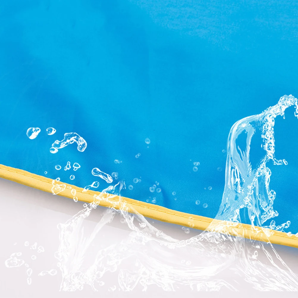 

1pc Waterproof Painting Apron For Kids Long Sleeve Art Smock Reusable Adjustable Drawing Protector Blue 105-130Cm