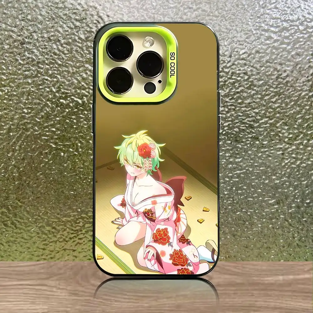 حافظة هاتف Miwa M-Mikadono S-Sanshimai لهاتف iPhone 17,16,15,14,13,12,11,Pro,Max,Plus,Mini,Air,SE4 غطاء أخضر غير لامع #3