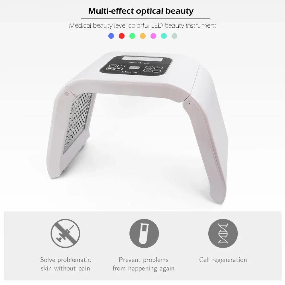 Seven color spectrometer Facial Beauty Massage Device Electric Face Clean Massager Face Care Skin Rejuvenation Beauty Machine