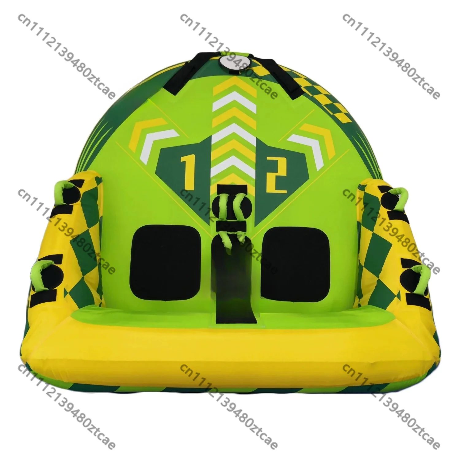 5 Person Yellow Duck Inflatable Water Sofa Multi-seat Towable Tube Float Cushion For Jet Ski Water Entertainment