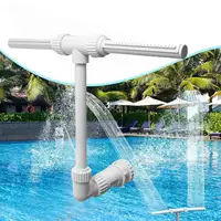 Fuente de pulverización para piscina de doble cabezal, cascada, fuente para piscina, aspersor de piscina de alta presión, accesorios para fuente