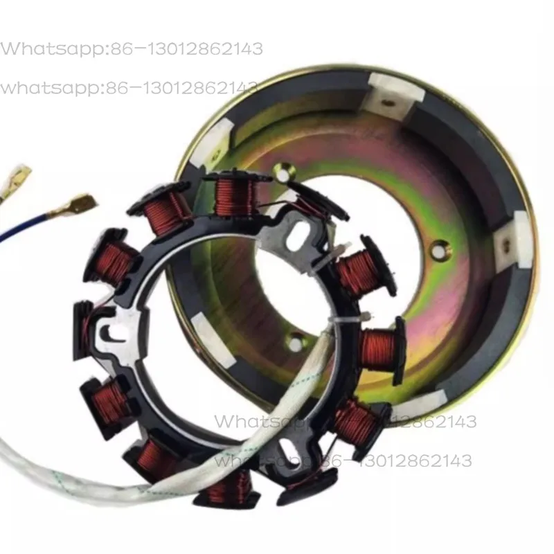 Air Cooled Fuel Engine Electric Starting Coil, Flywheel Generator Coil Accessories for 170 173 178 186FA 188F Fuel Motors