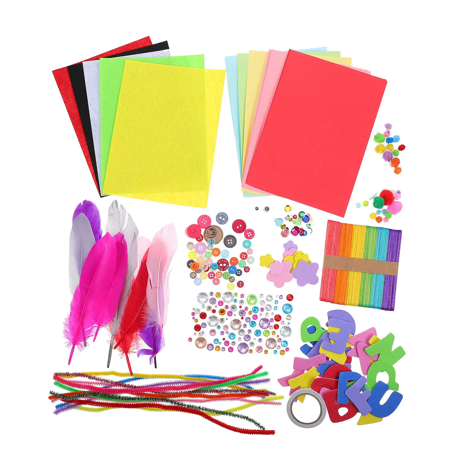 1 Set Educational DIY Handmade Materials Kit for Kids Creative Handwork Supplies Early Learning Kindergarten Craft Party DIY