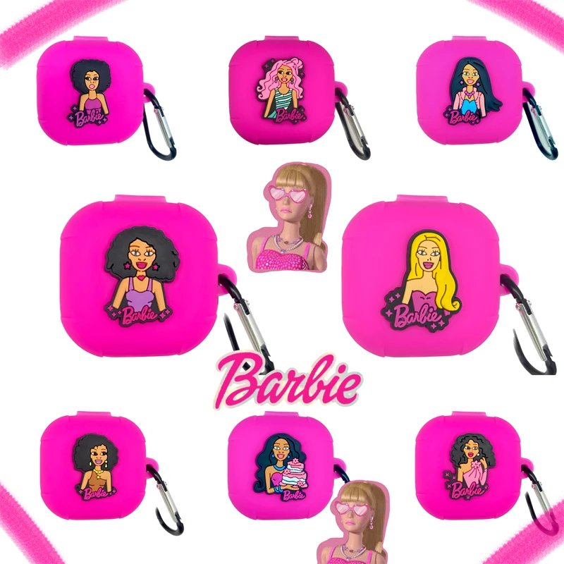 Fashion Barbie Princess Earphone Case for Samsung Galaxy Buds Live/Buds Pro/Buds 2/Buds2 Pro Silicone Soft Cover Protective Case