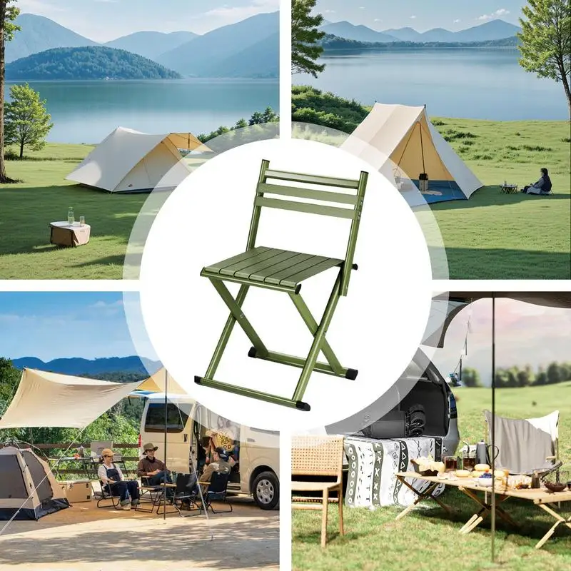 Folding Chairs For Outside Portable Foldable Stool Lightweight Fishing Seat Patio Stool Folding Outdoor Patio Furniture Camping