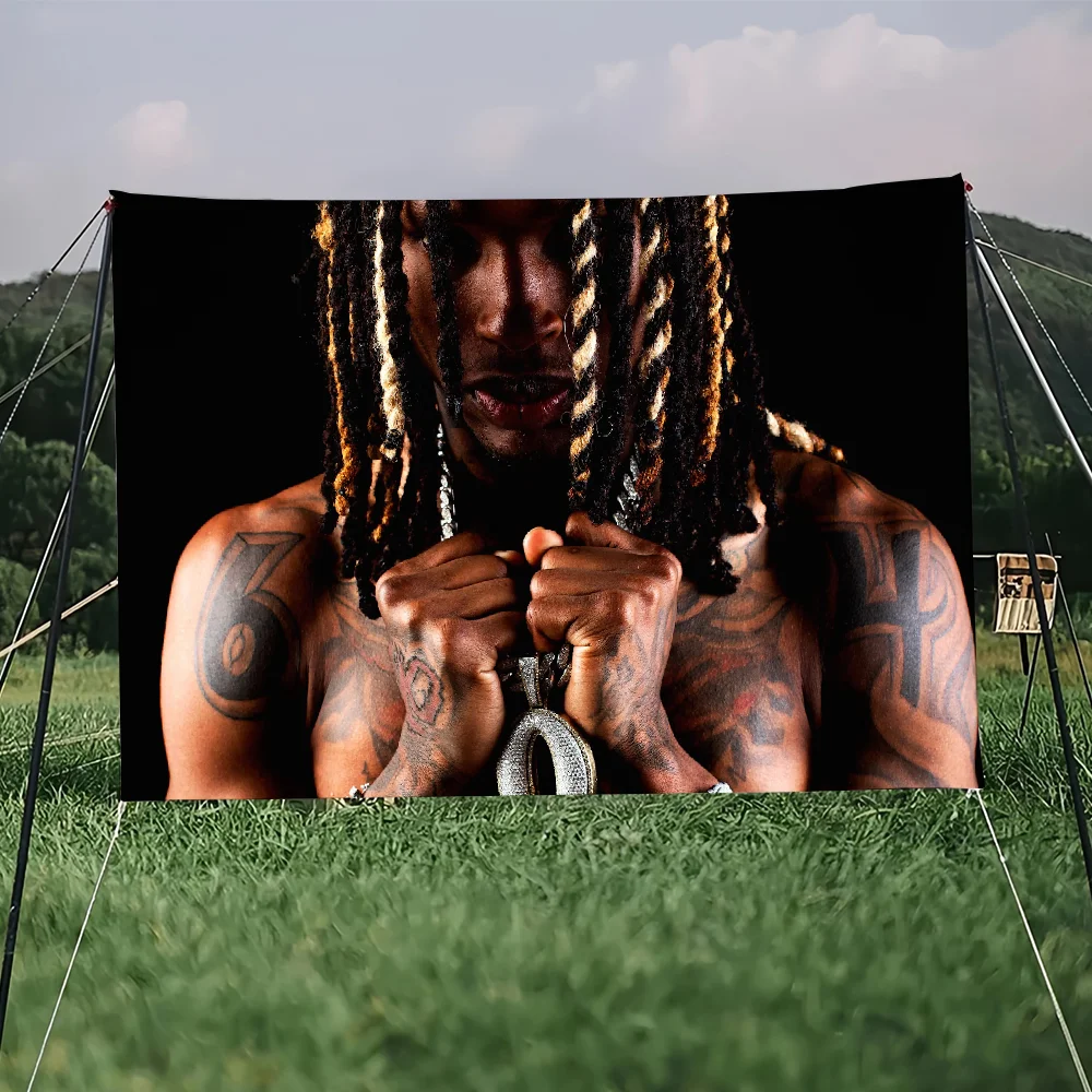 Rapper K-King V-Von Welcome to O\'Block flag College Bedroom Living Room Home Dorm Decor Funny Tapestry Garage Bar Wall Club Bann