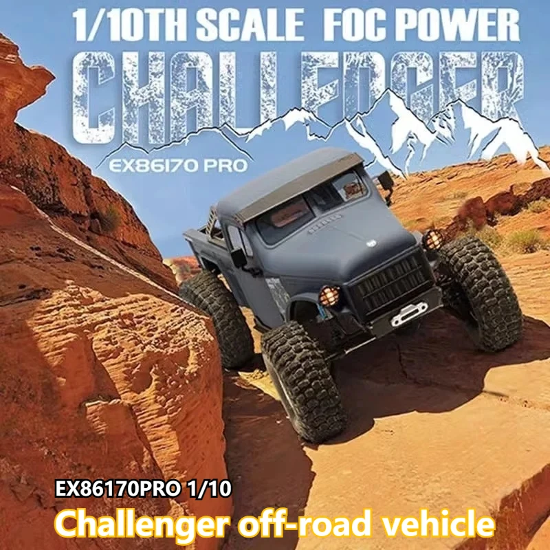 

Rgt Ruitai Ex86170 Pro Бесщеточный Foc Challenger 1:10 Электрический альпинистский автомобиль с дистанционным управлением Полноприводный внедорожник Игрушка