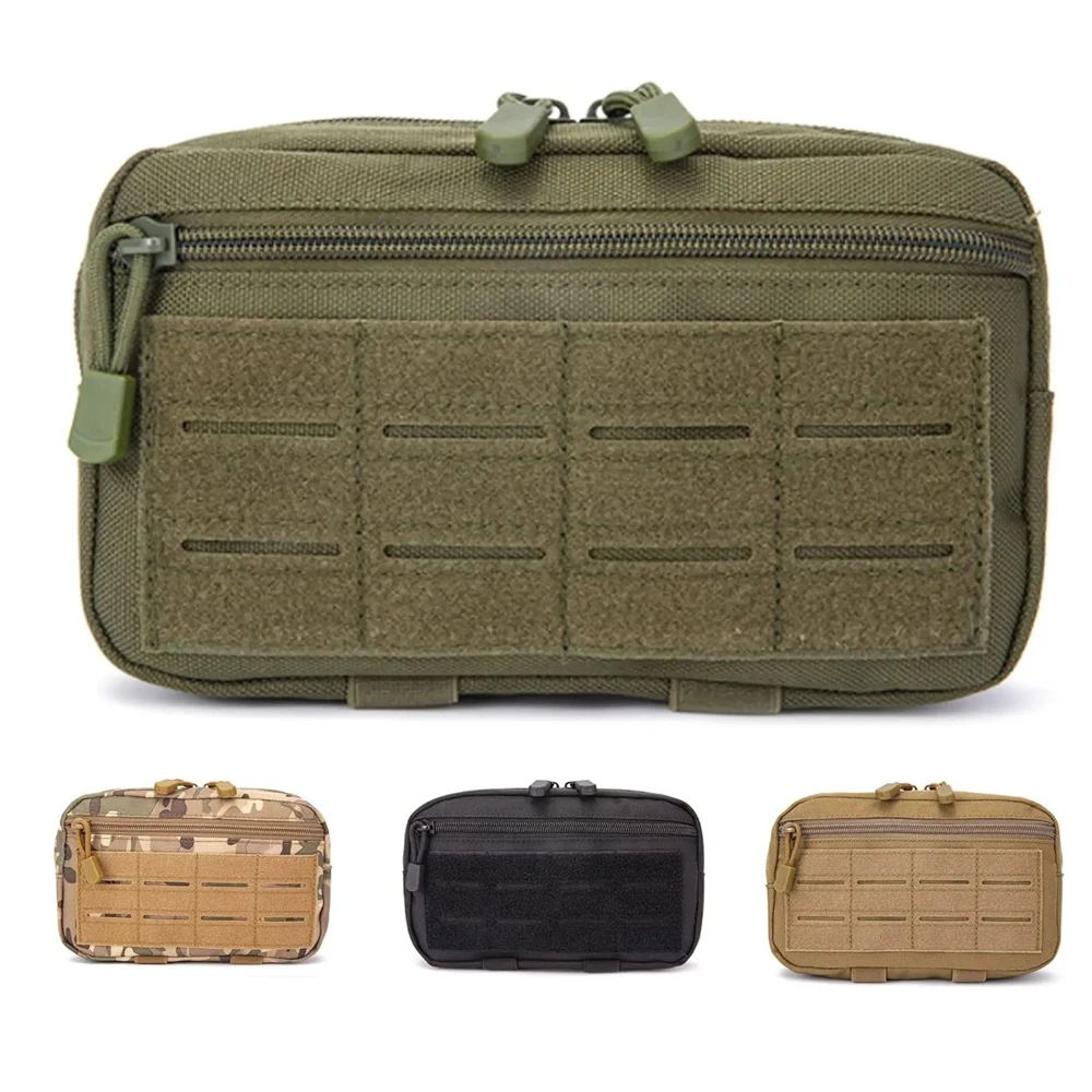 1000D Laser Cut Molle Pouches Compact Water-Resistant Utility Admin Pouch for Vest Backpack Duty Belt Hunting Vests