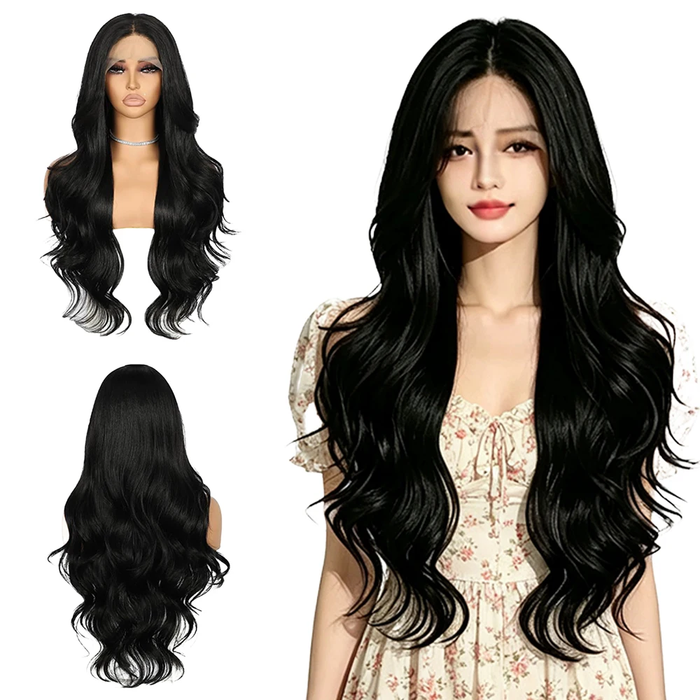 peluca-sintetica-con-frente-de-encaje-13x4-negra-con-ondas-suaves-para-mujer-peluca-larga-y-ondulada-pre-arrancada-con-linea-de-cabello-natural-resistente-al-calor-para-uso-diario