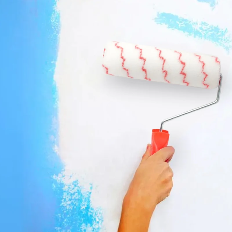 

7-дюймовый/9-дюймовый валик с длинной ручкой, кисть для рисования, валик для настенной живописи, многоразовая губка, валик, кисть для рисования