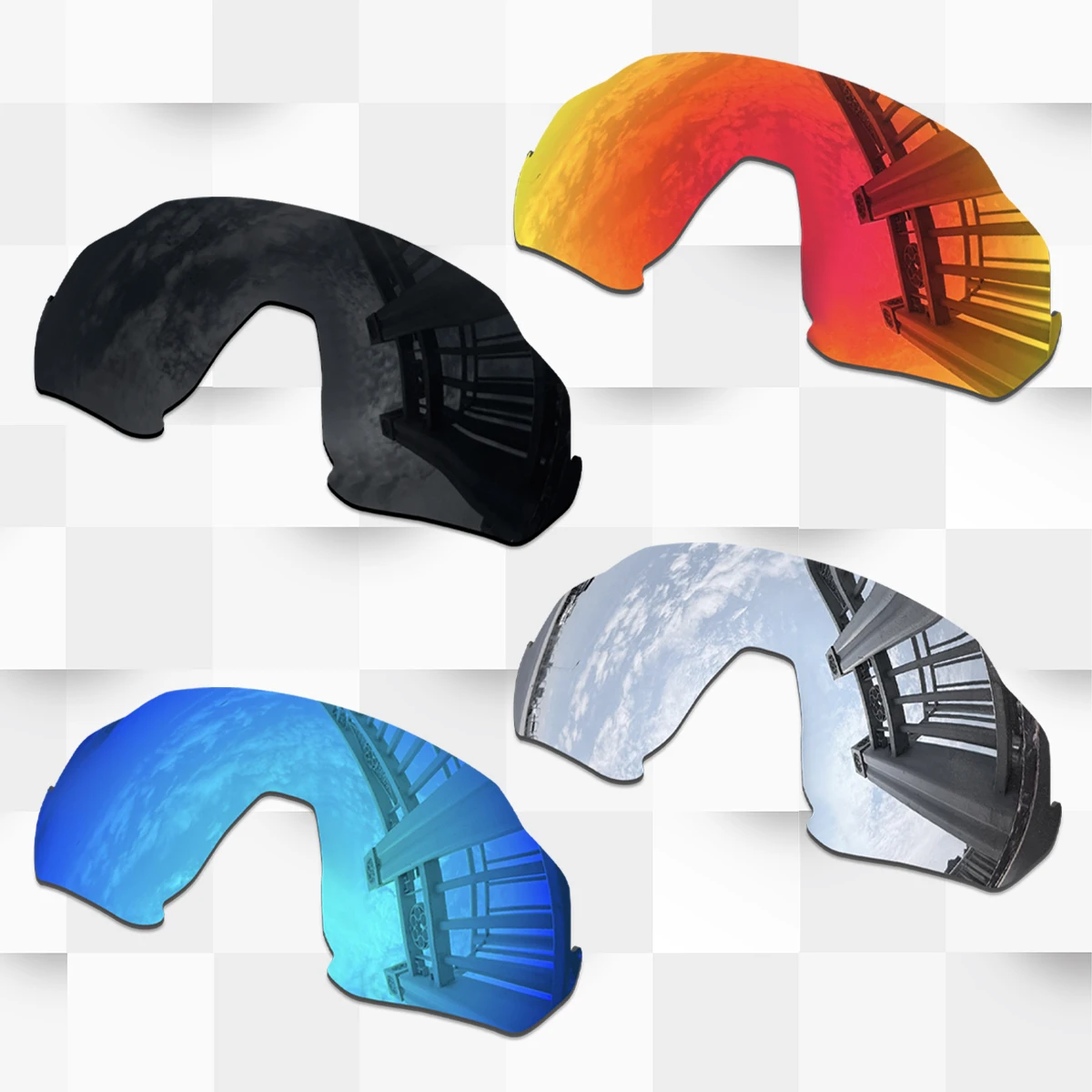 

POLARIZED Replacement Lenses for Oakley Flight Jacket OO9401 Sunglasses – Multiple Color Options