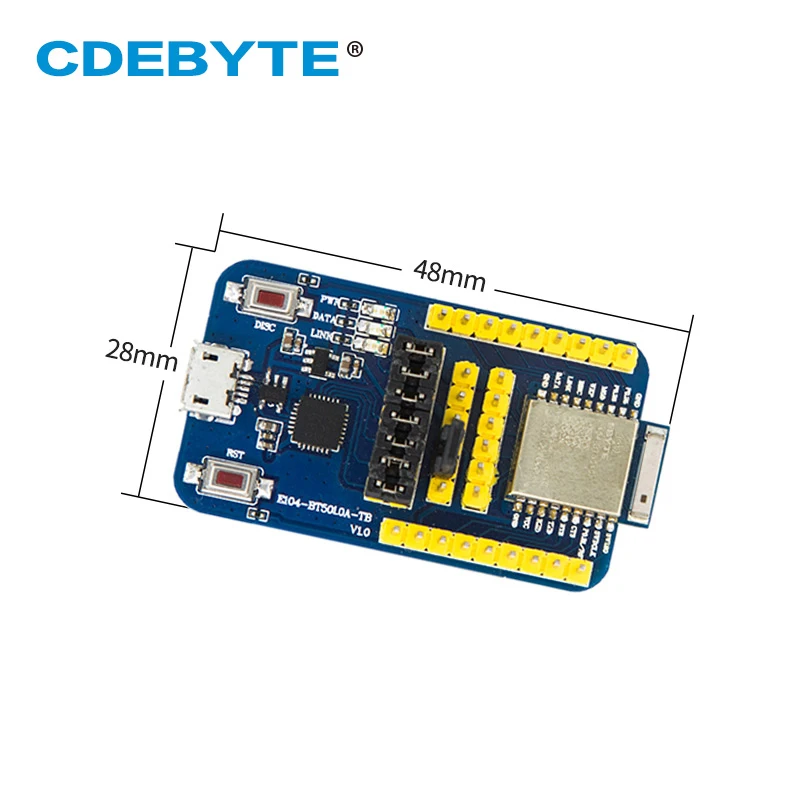 E104-BT5010A-TB USB 테스트 보드 블루투스 모듈, UART E104-BT5010A BLE 5.0, nRF52810