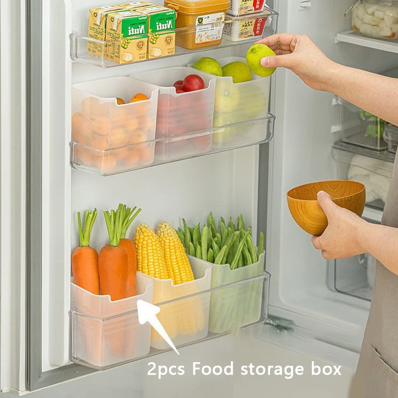 

Refrigerator Food Fresh Storage Box Fridge Side Door Fruit Vegetable Spice Food Case Container Kitchen Organizer Storage Boxes