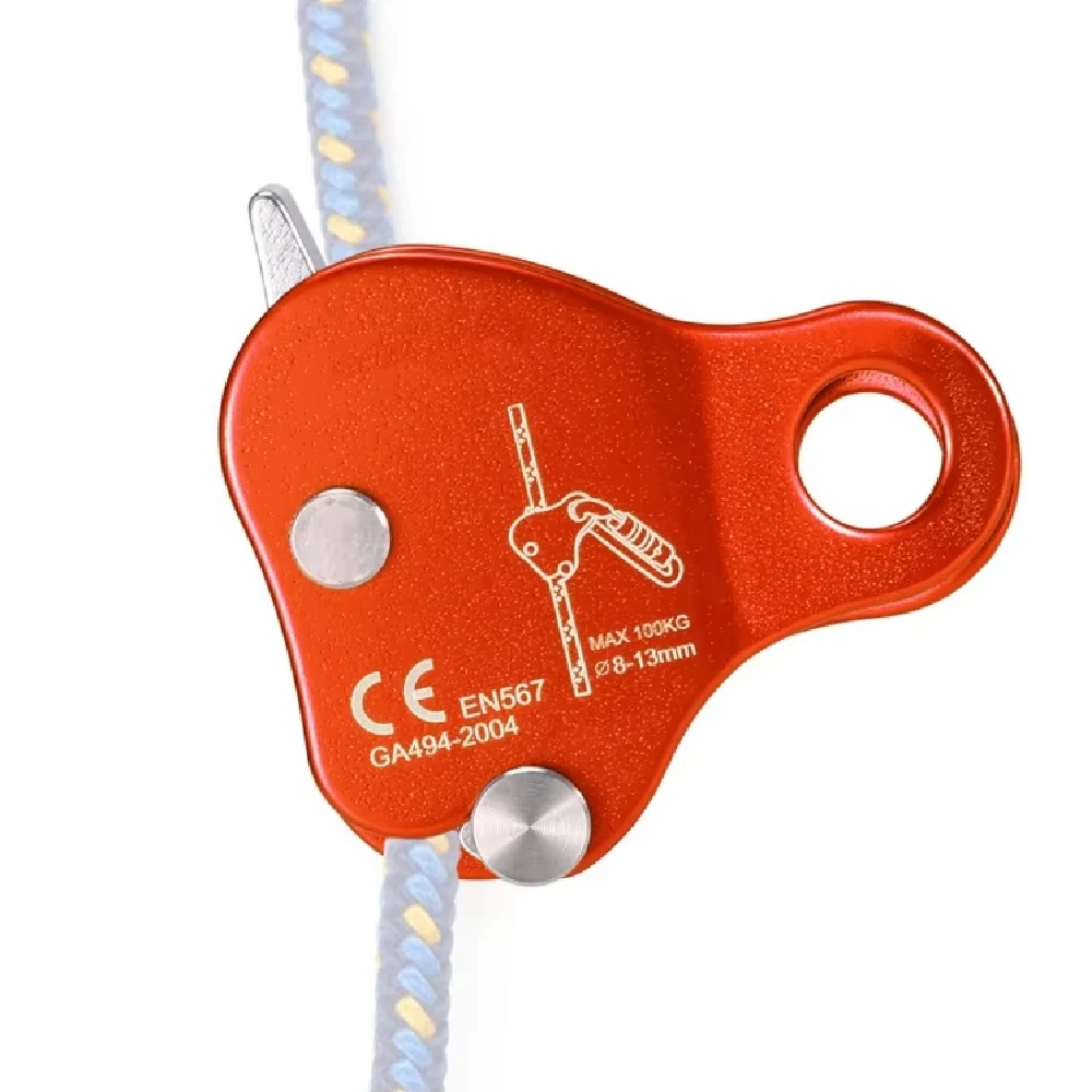 Kletter-Sicherungsgerät 220LB Kletter-Aufstiegshilfe Seilgriff für Outdoor-Klettern und Rigging 8-13MM Seil