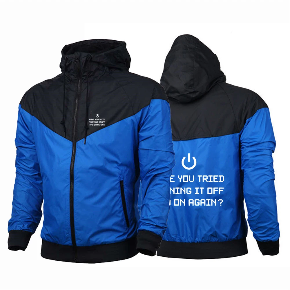 معطف عصري مصمم مرقع للرجال للربيع والخريف هل تحاول ذلك وإيقافًا وإعادة تشغيل شعار طباعة 2025 سترة #4