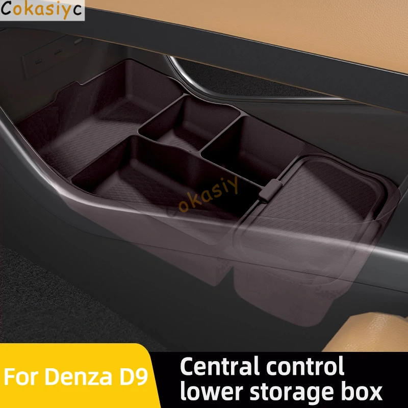 

Для DENZA D9 силиконовый ящик для хранения центральной консоли под слоем модификации специальный органайзер для аксессуаров для салона автомобиля