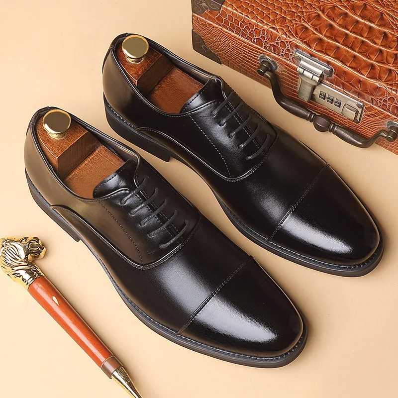 

High Quality Men's Dress Shoes Luxury Designer Men's Leather Shoes British High-end Men Wedding Shoe Business Casual Men's Shoes