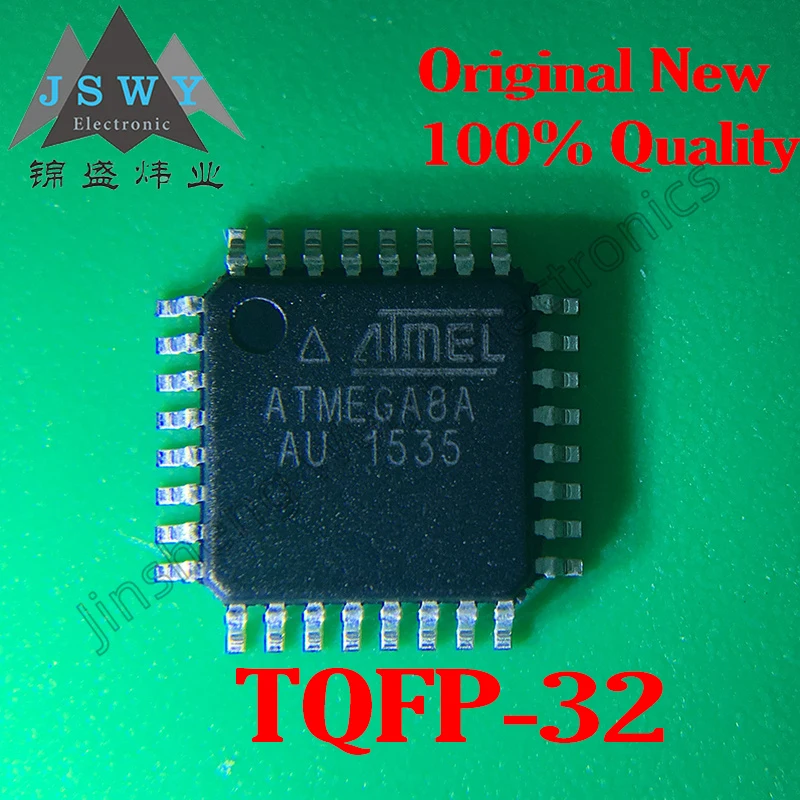 

5-30PCS ATMEGA8A-AU package QFP32 AVR microcontroller 8-bit controller ATMEL genuine 100% brand new original spot free shipping