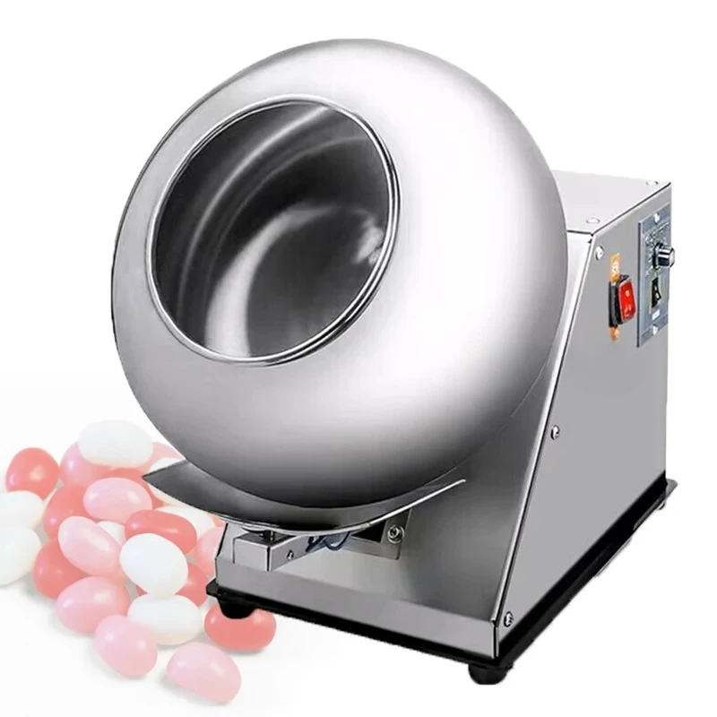 Stainless Steel Sugar Coating Machine Food Drying Rounder Medicine  Chocolate Rounding Coating Machine