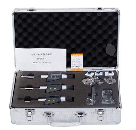 New Design High Precision 3 pcs/ a set Digital Three Point Micrometer Tools 6-12MM/12-20MM/20-50MM