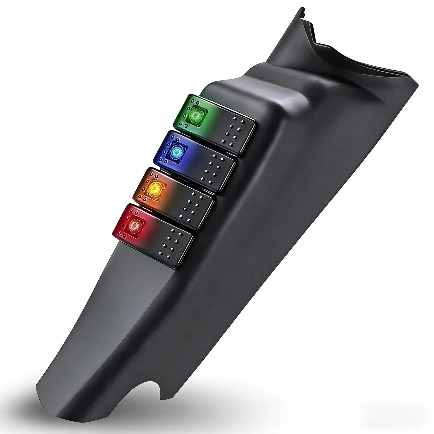 

Waywe A-Pillar Switch Pod 12 В, левая кулисная панель, предварительно проводные 4-цветные переключатели с подсветкой для Jeep Wrangler JK JKU 2011-2018