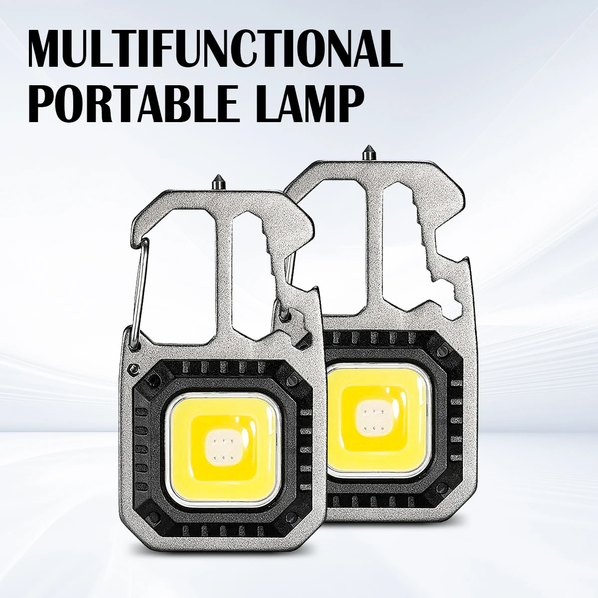 Lampe de poche portable Keychain Light Mini Camping Life étanche 500lm spot rechargeable LED travail