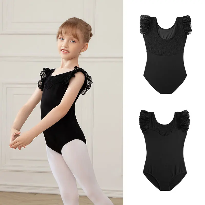 SWDZM Girls Ballet Leotards Clothes Ballet Dance Bodysuit Kids Ballet Costume Candy Color Dance Leotard Low Back Child Gymnastic