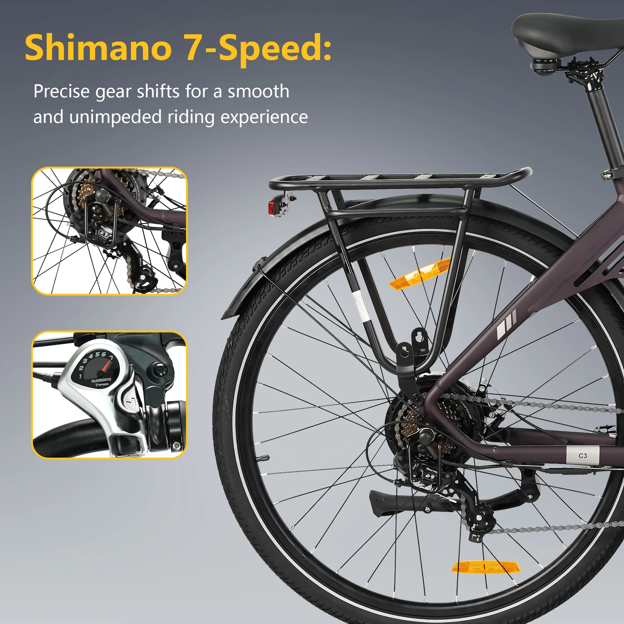 TTGO C3 SE Bicicleta Eléctrica de Montaña con Neumáticos CST - imagen 4