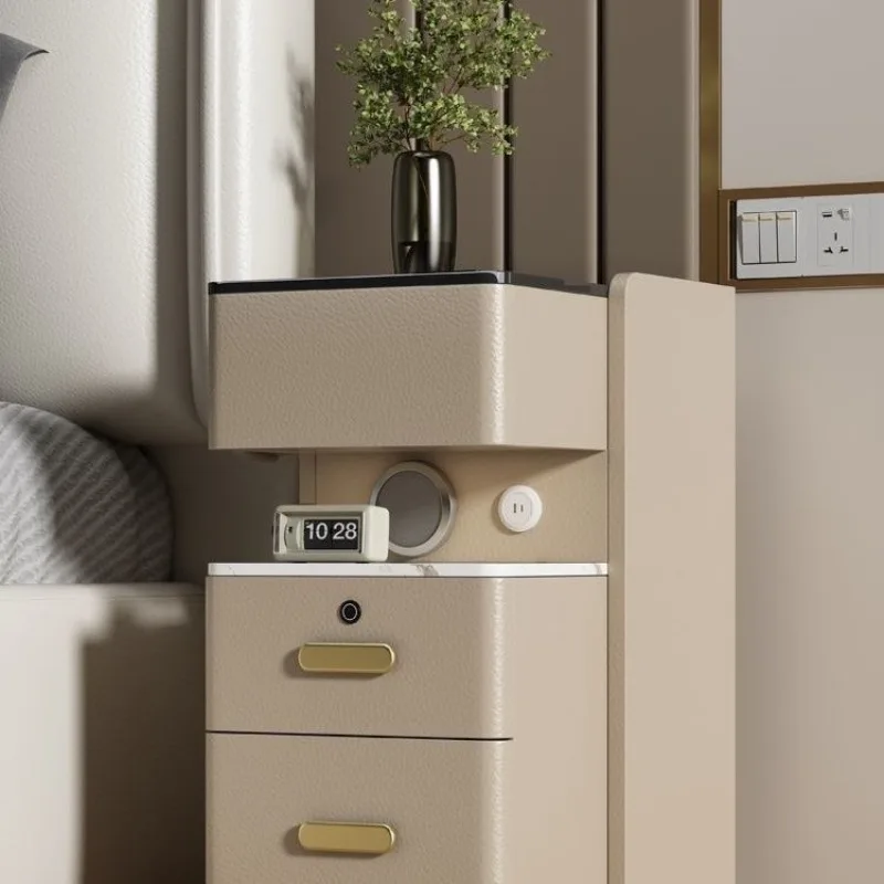 Bedroom storage multi-functional bedside smart, modern simple bedside table