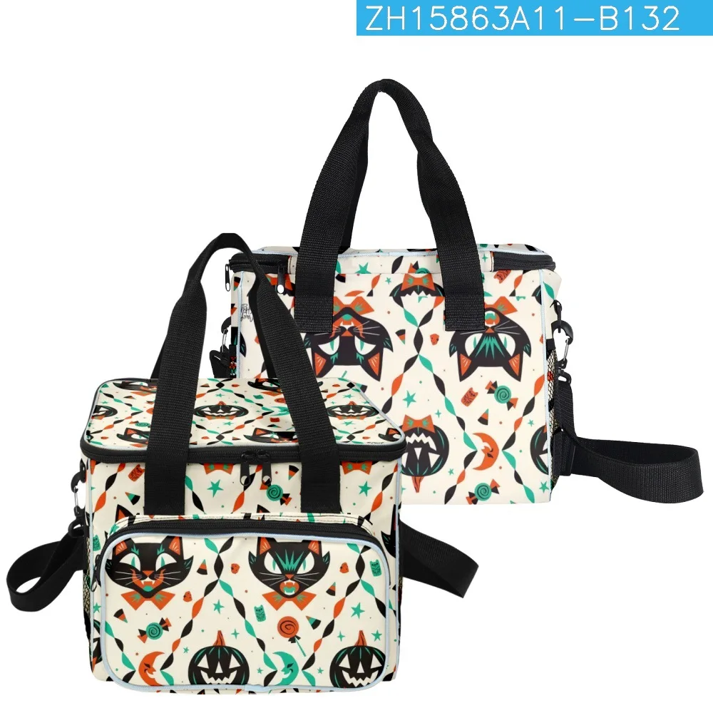 Classic Popular Funny Novelty print 3D Printed Larger Crossbody Lunch Bag Thermal insulation Food Handbags Ice Bags
