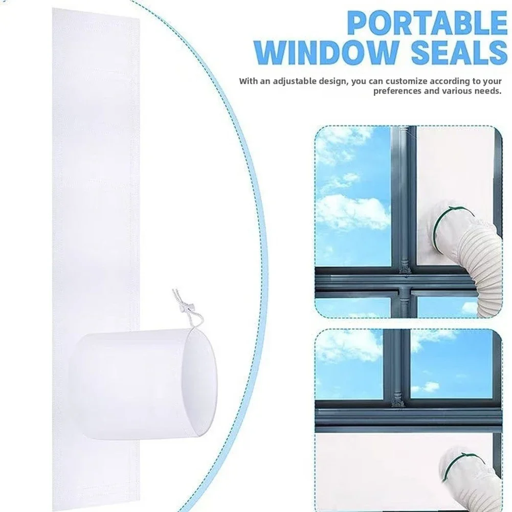 Portable Air Conditioner Window Sealing Kit Dryer Vent-Exhaust Hose Seal Cloth For Home-Mobile Cooling Energy Saving Accessories