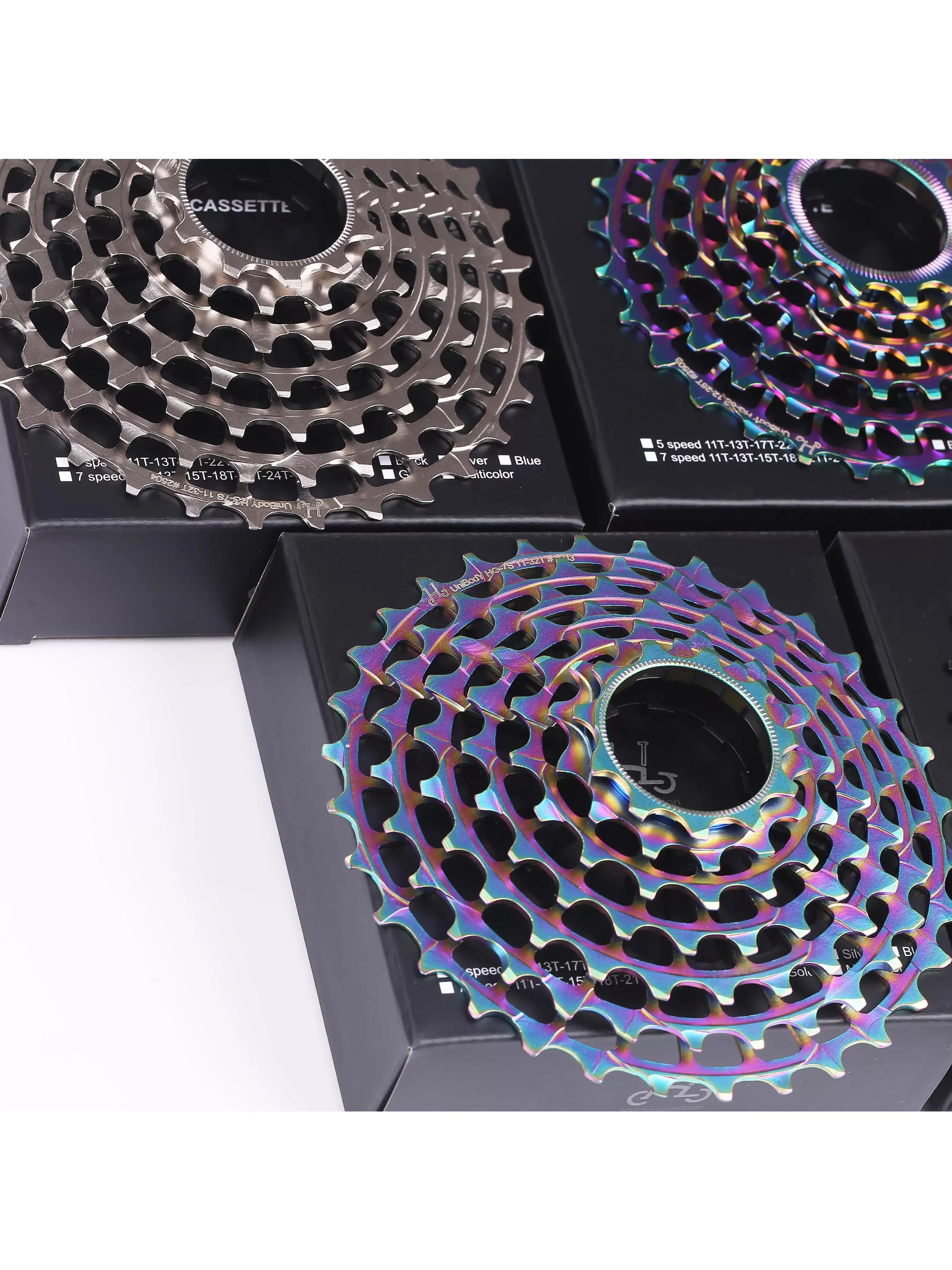 AliExpress HH Innovation For Brompton Folding Bicycle 6Speed/7Speed Integrated Fully Hollowed Out Design Cassette 11-28T/32/12-28T 124g