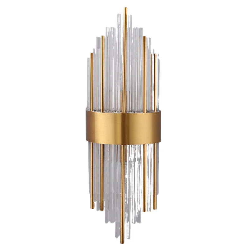 โคมไฟติดผนัง LED ดีไซน์ใหม่ หรูหรา ทันสมัย รุ่น G9 ประดับคริสตัล สำหรับตกแต่งภายในบ้าน